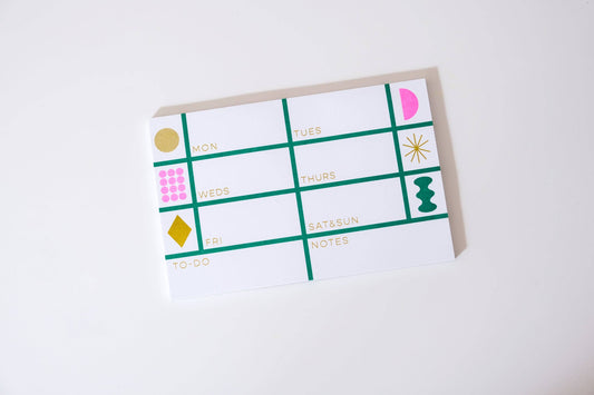 Weekly Notepad • Green