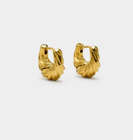 Twisted Hoop Earring- PVD 18K gold