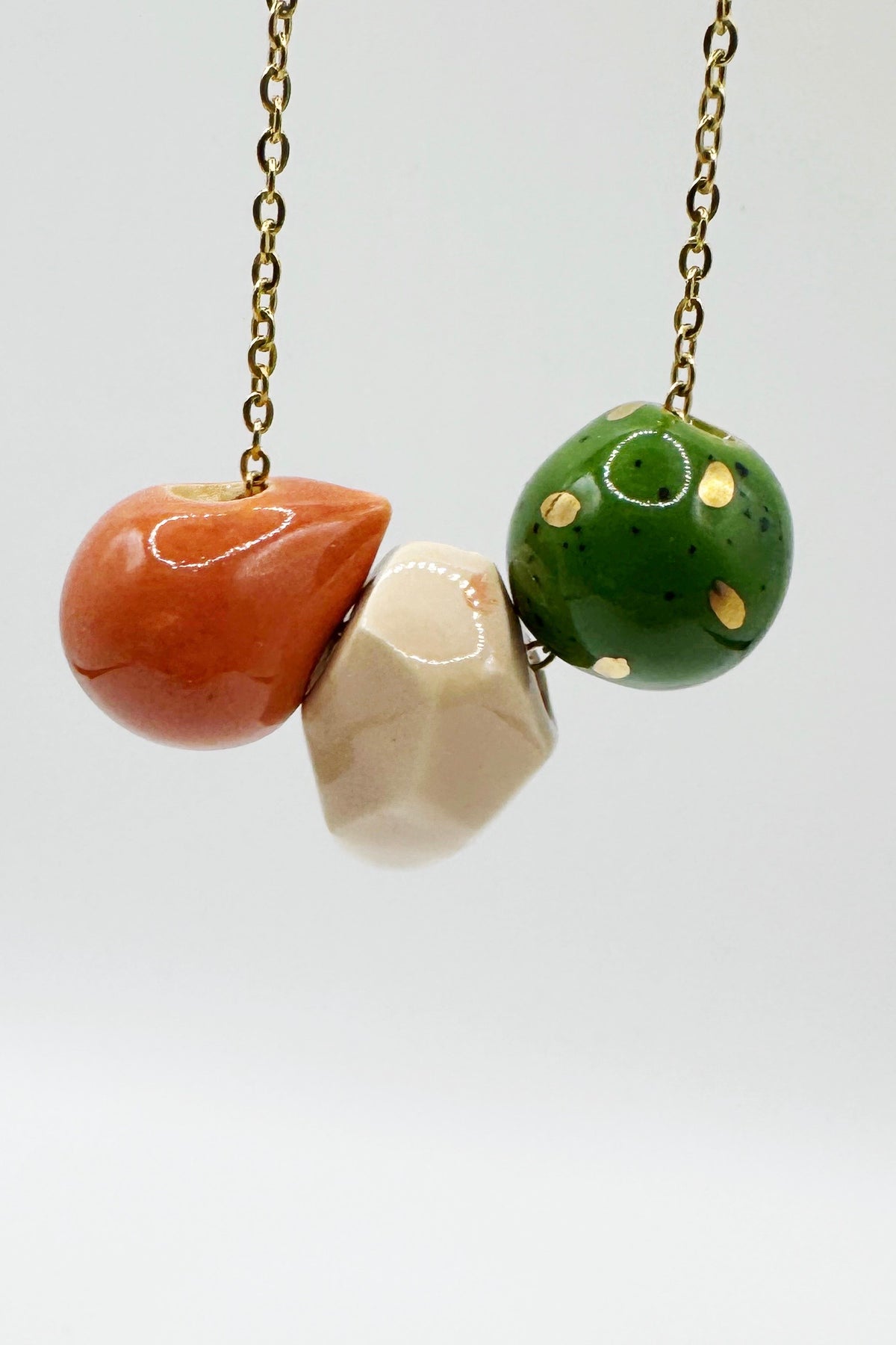 Three Bead Necklace - several options