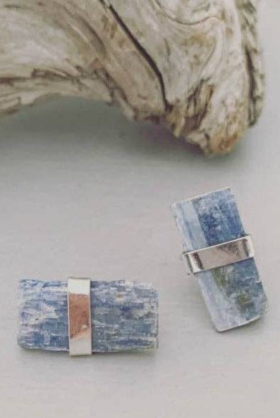 Blue Moon Stud Earrings