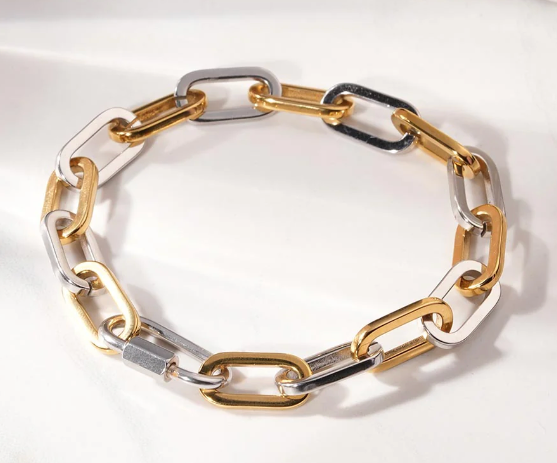 Relier Carabiner BiColour Link Bracelet-Waterproof  