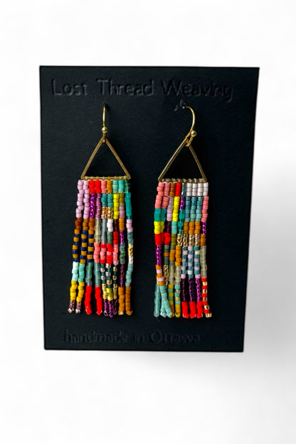 Mini Val - Patchwork Fringe Earrings