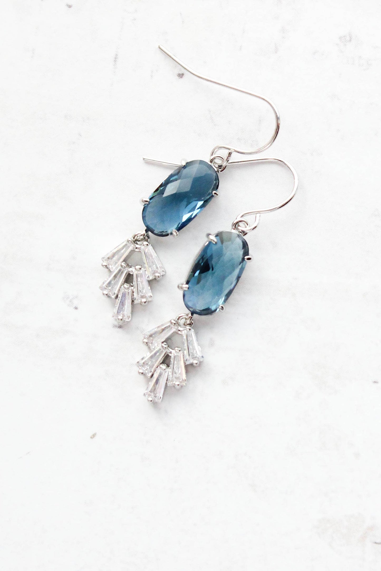 Art Deco Vintage Style Earrings | Sea Green Earrings