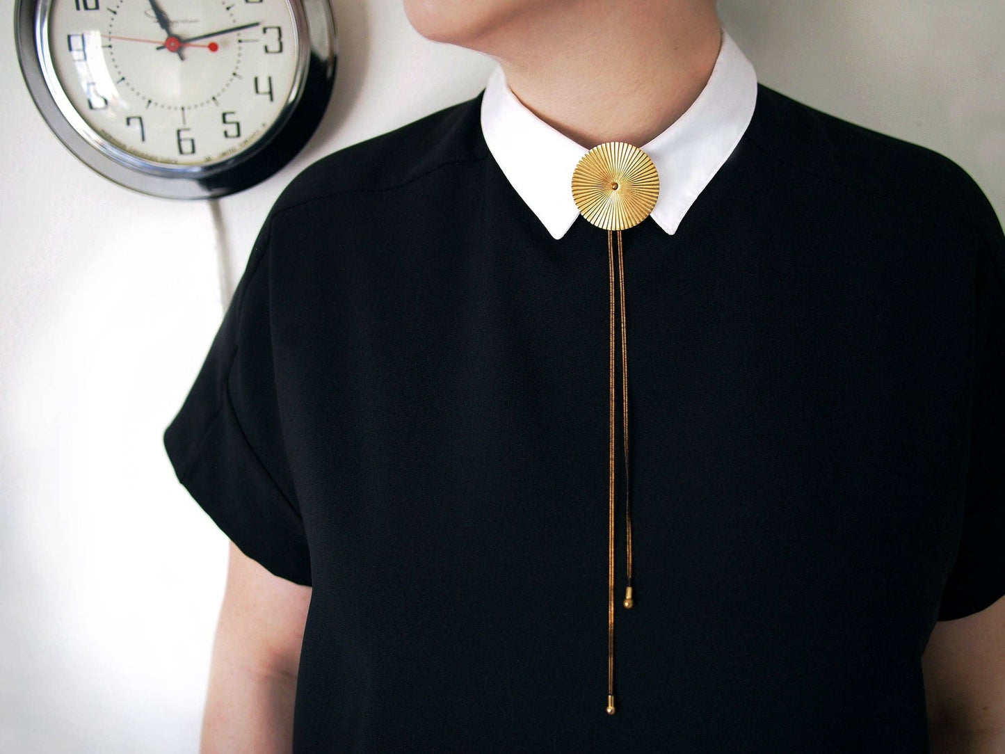 TROLLOP Gold Bolo Tie