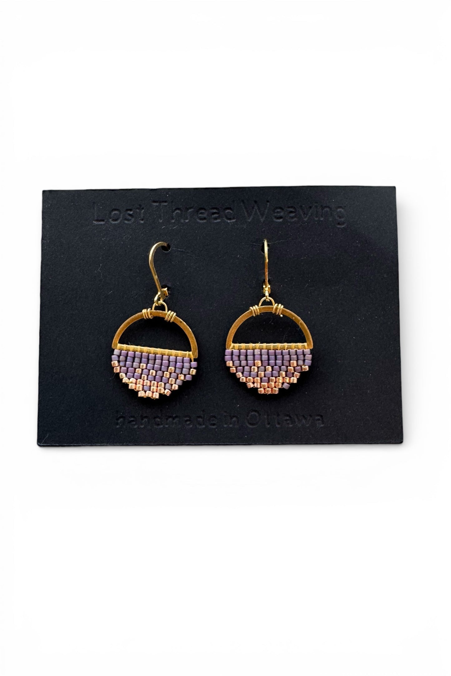 Sally Small - Abstract round earrings -  Gold Ombre