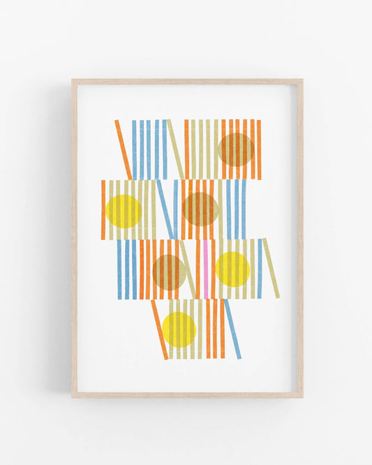 Slice • Modern Risograph Print