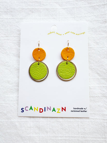 Two-Tone Orbit Earrings