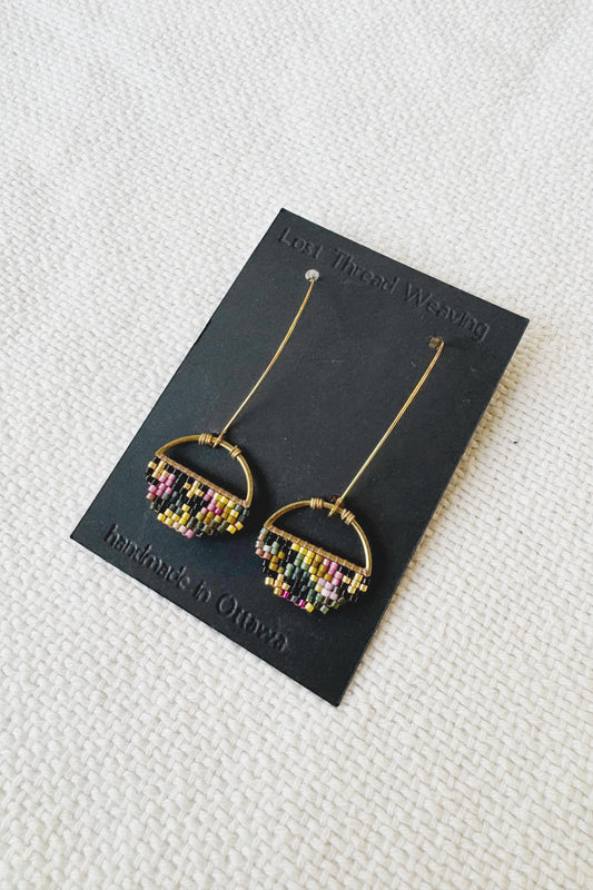 Sally Med - Abstract round earrings