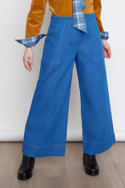 Brooke Wide Leg Denim Pants FW 26-27