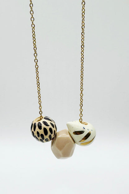 Three Bead Necklace - several options