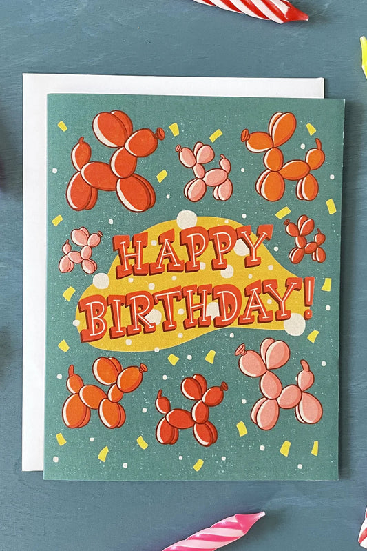 Balloon Animal Birthday Card