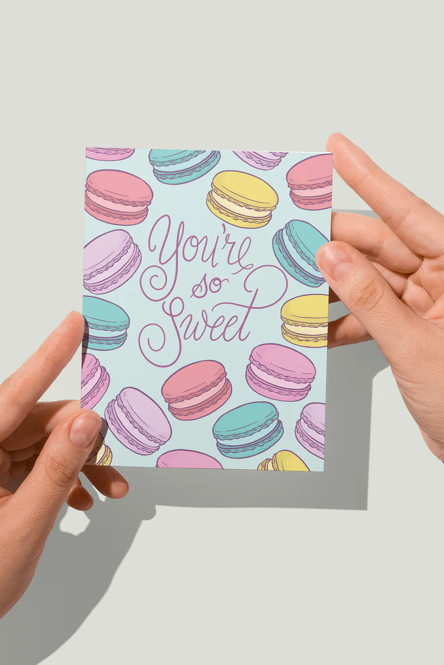 You're So Sweet French Macaron Card