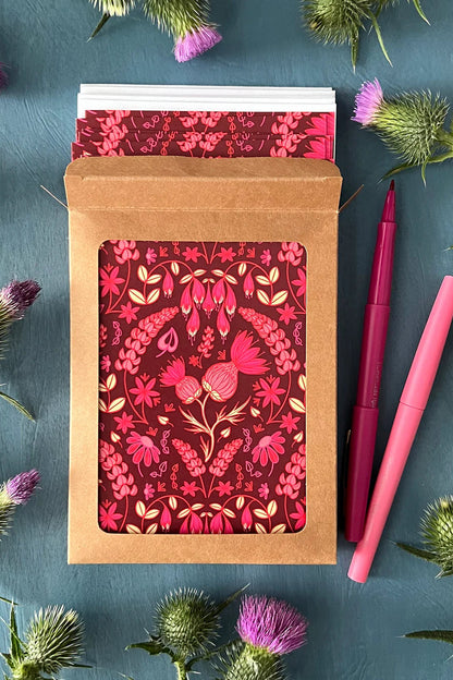 Thistle Floral Greeting Card
