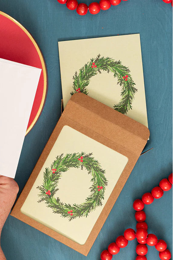 Winter Wreath Holiday Greeting Card