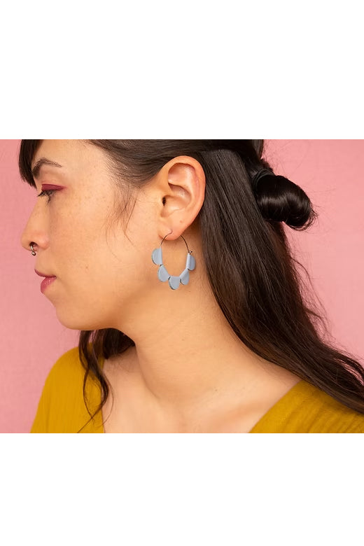 Daisy Hoop Earrings