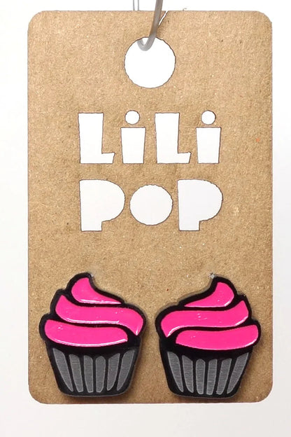 Lili0300 Cupcake Stud Earrings