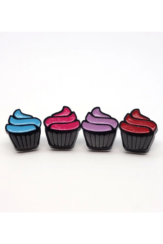 Lili0300 Cupcake Stud Earrings