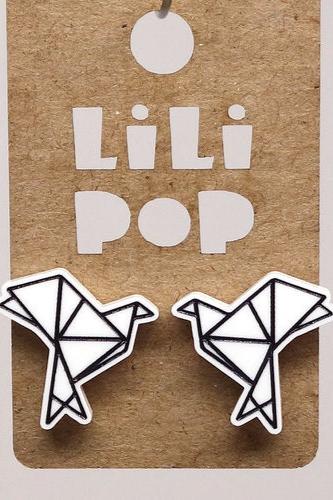 Lili0637 Paper Crane Earrings