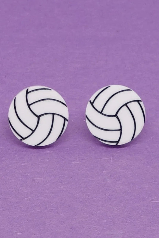 Lili0662 Volleyball Stud Earrings