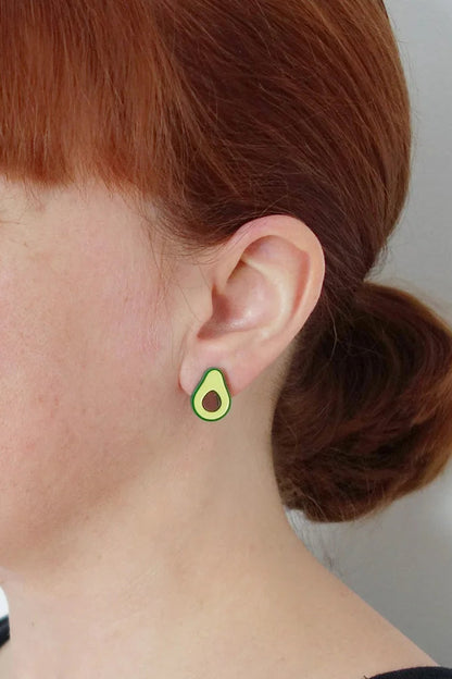 Lili0714 Avocado Stud Earrings