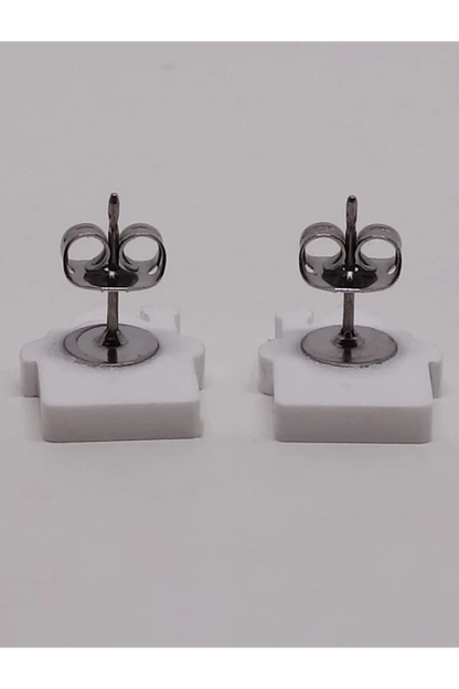 Lili0877 Gingerbread House Stud Earrings