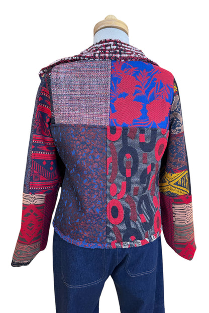 Fall/Winter Mosaique Multicolour Reversible Jacket Size 14