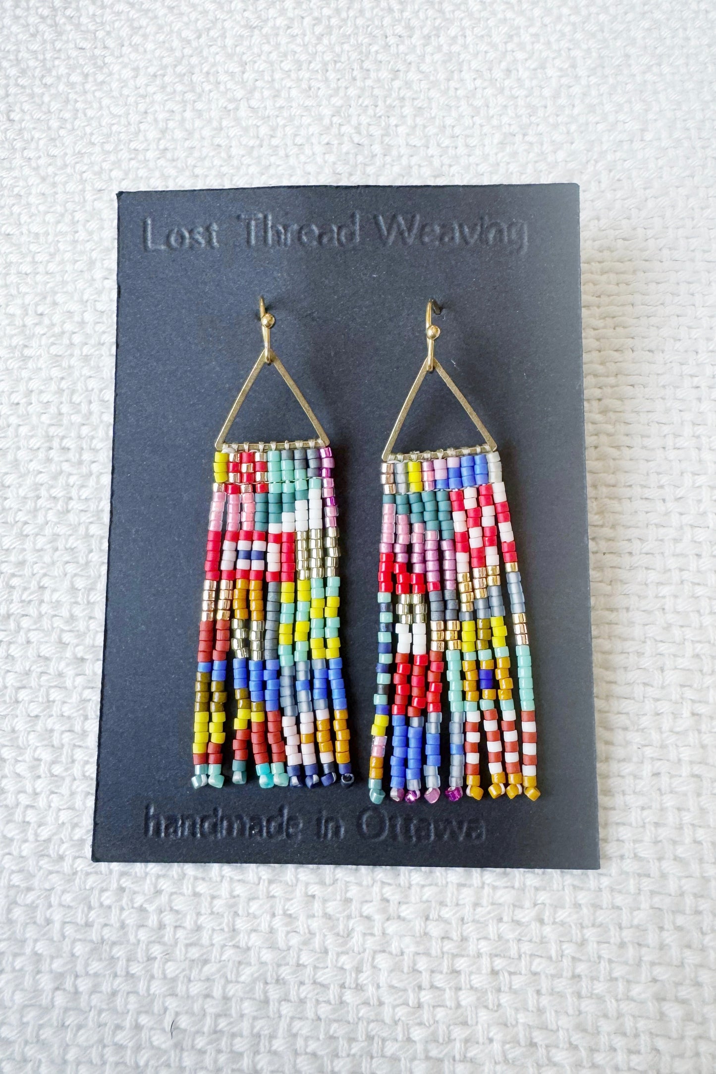 Mini Val - Patchwork Fringe Earrings