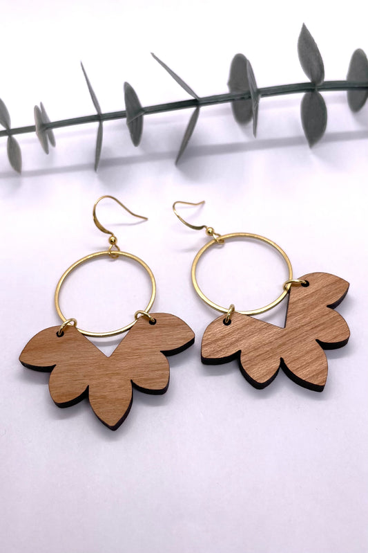 Aria Wood Earrings