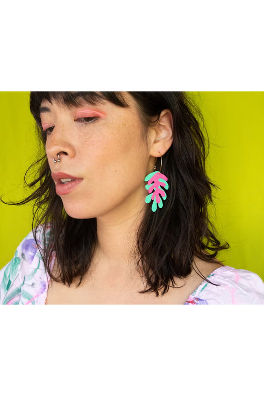 Wakame Hoop Earrings