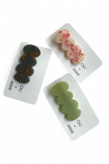 Resin Hair Clips - BUBBLE