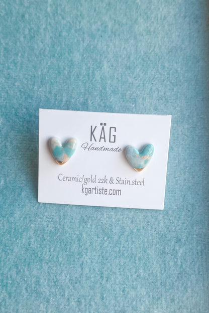 Heart Ceramic Earrings