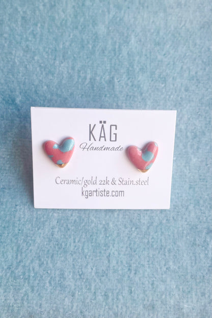 Heart Ceramic Earrings