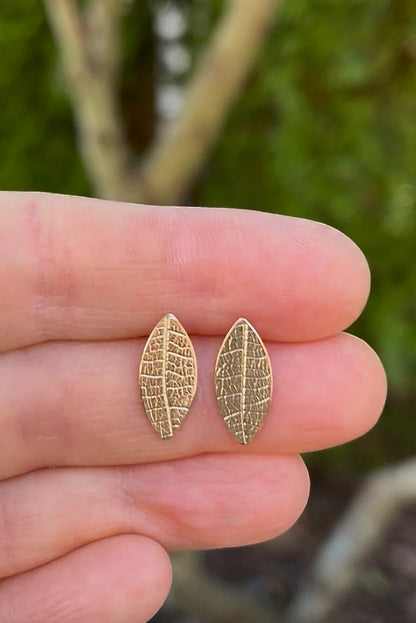 Leaf Imprint Studs