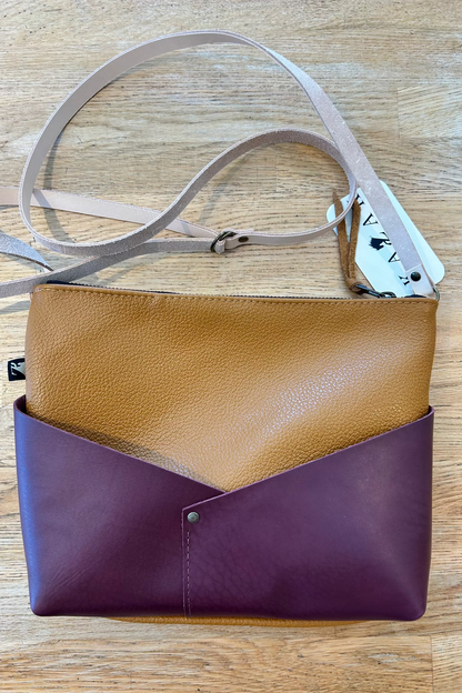 Woodstock Recycled Leather Shoulder Bag