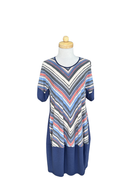 The Brianna Dress by Solomia is shown on a mannequin against a white background. 