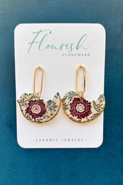 Whimsical Bird Dangle Earrings
