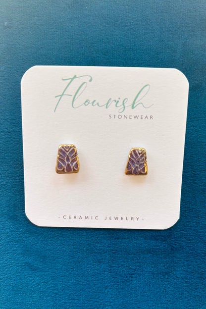 Rectangle Imprint Studs