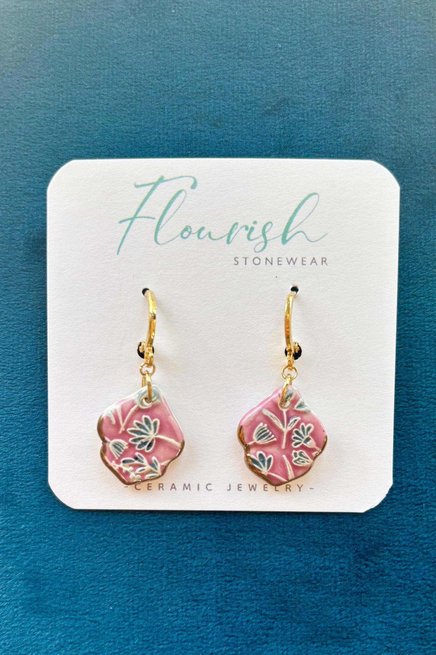 Petite Engraved Dangle Earrings