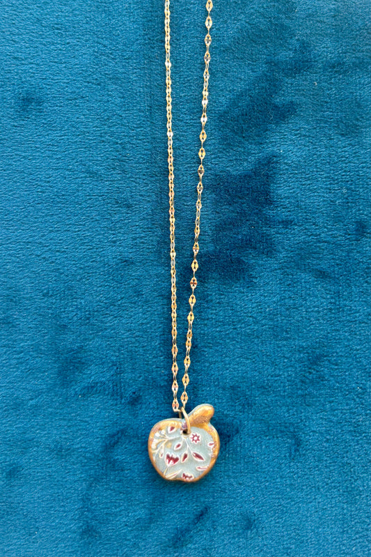 Ceramic Apple Imprint Necklace