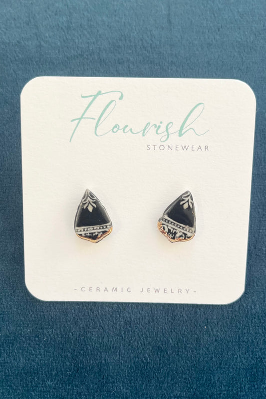 Black Drop Studs