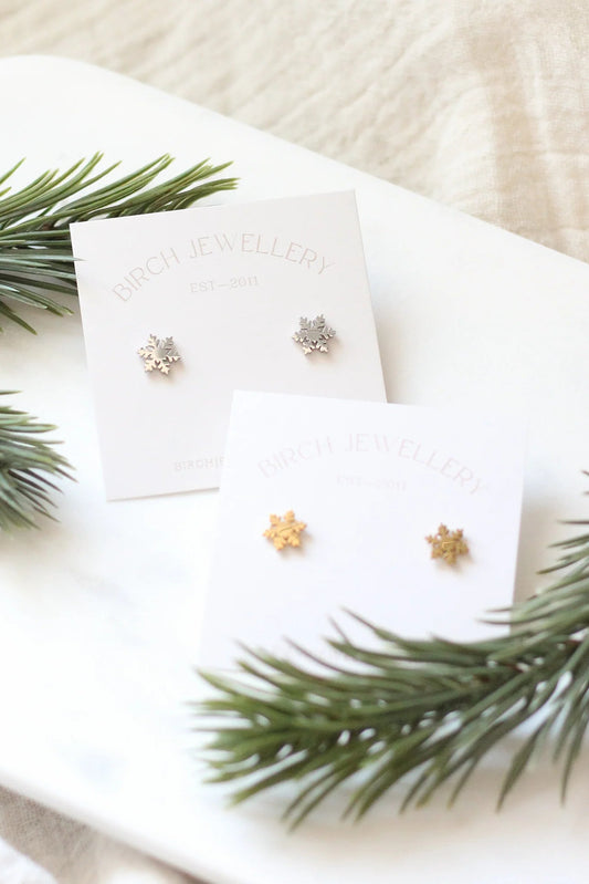 Mini Snowflake Earrings