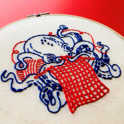 Octopus Complete Embroidery Kit