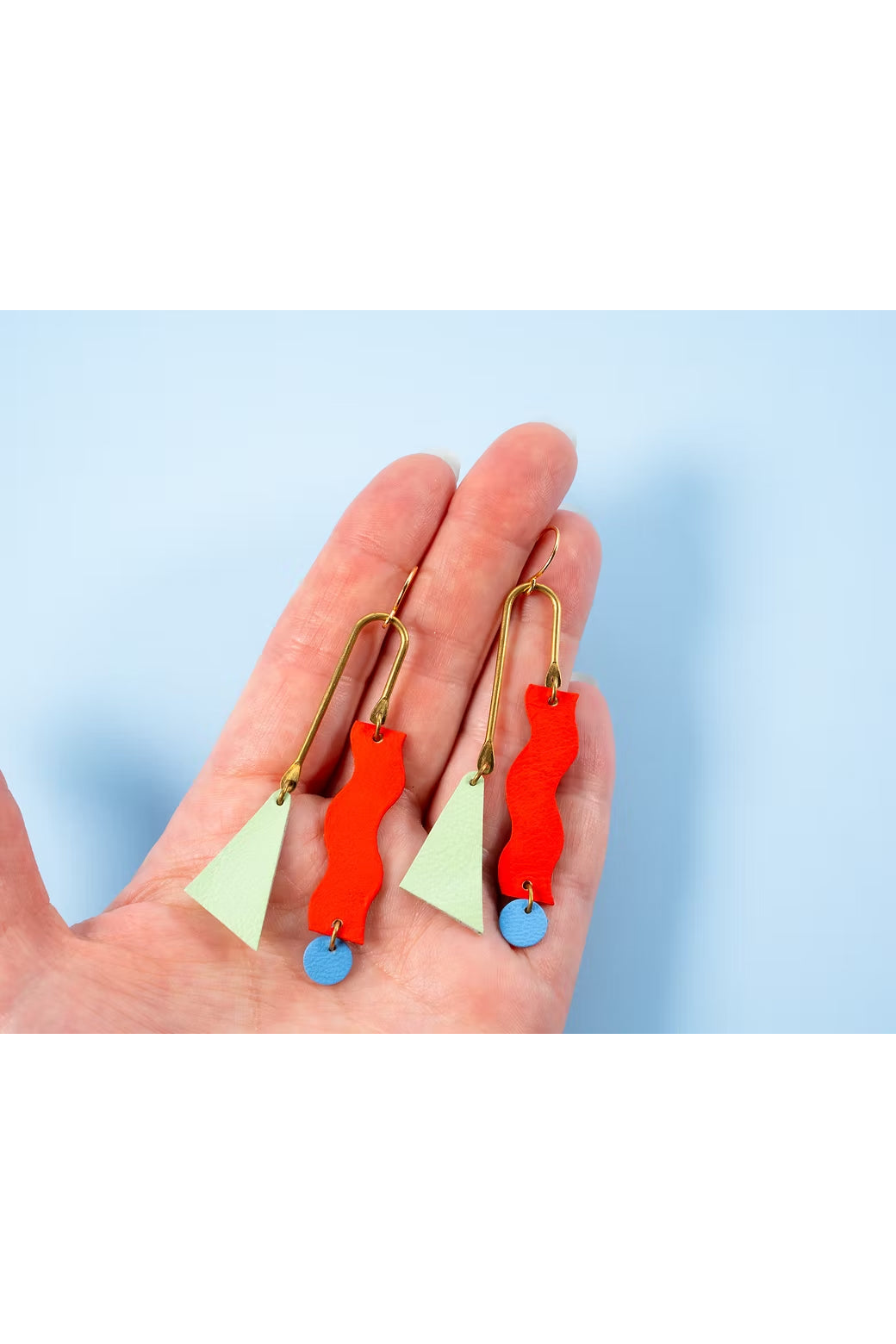 Asymmetrical Squiggle Mobile Earrings