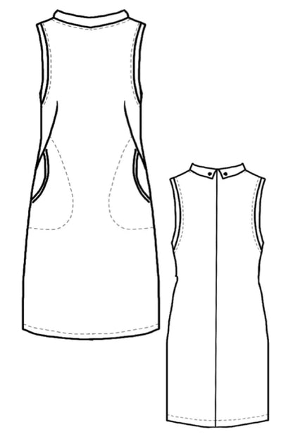 Designer sketch of Mandala's Linus Jacquard Tunic 