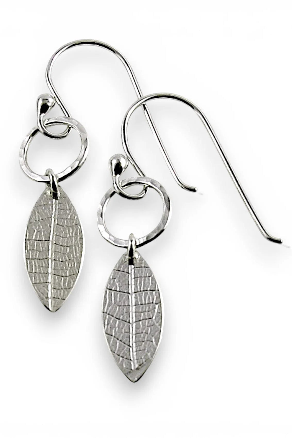 Leaf & Circle Earrings