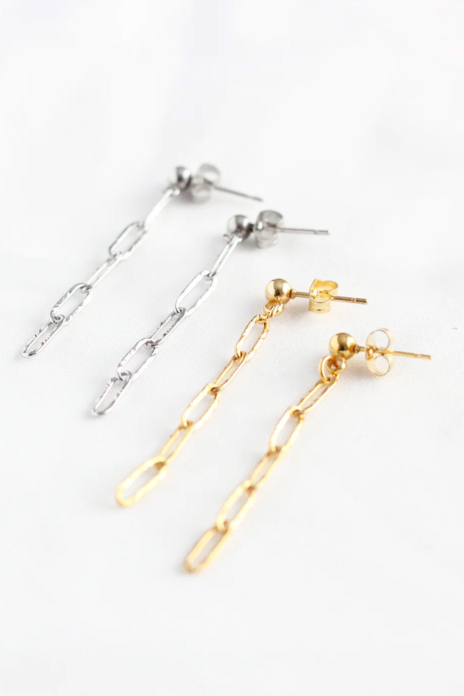 Paperclip Chain Earrings