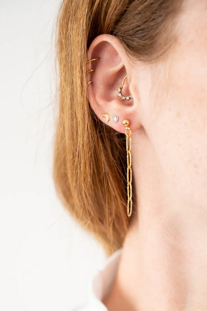 Paperclip Chain Earrings