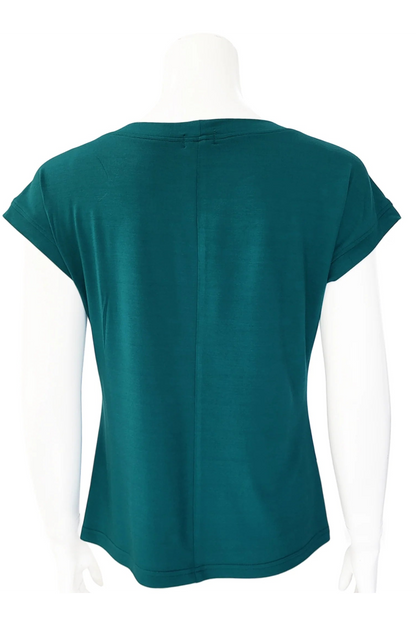 Back view of a mannequin wearing the Marina Deep Sea Tee from Mandala in Octopus pattern, against a white background