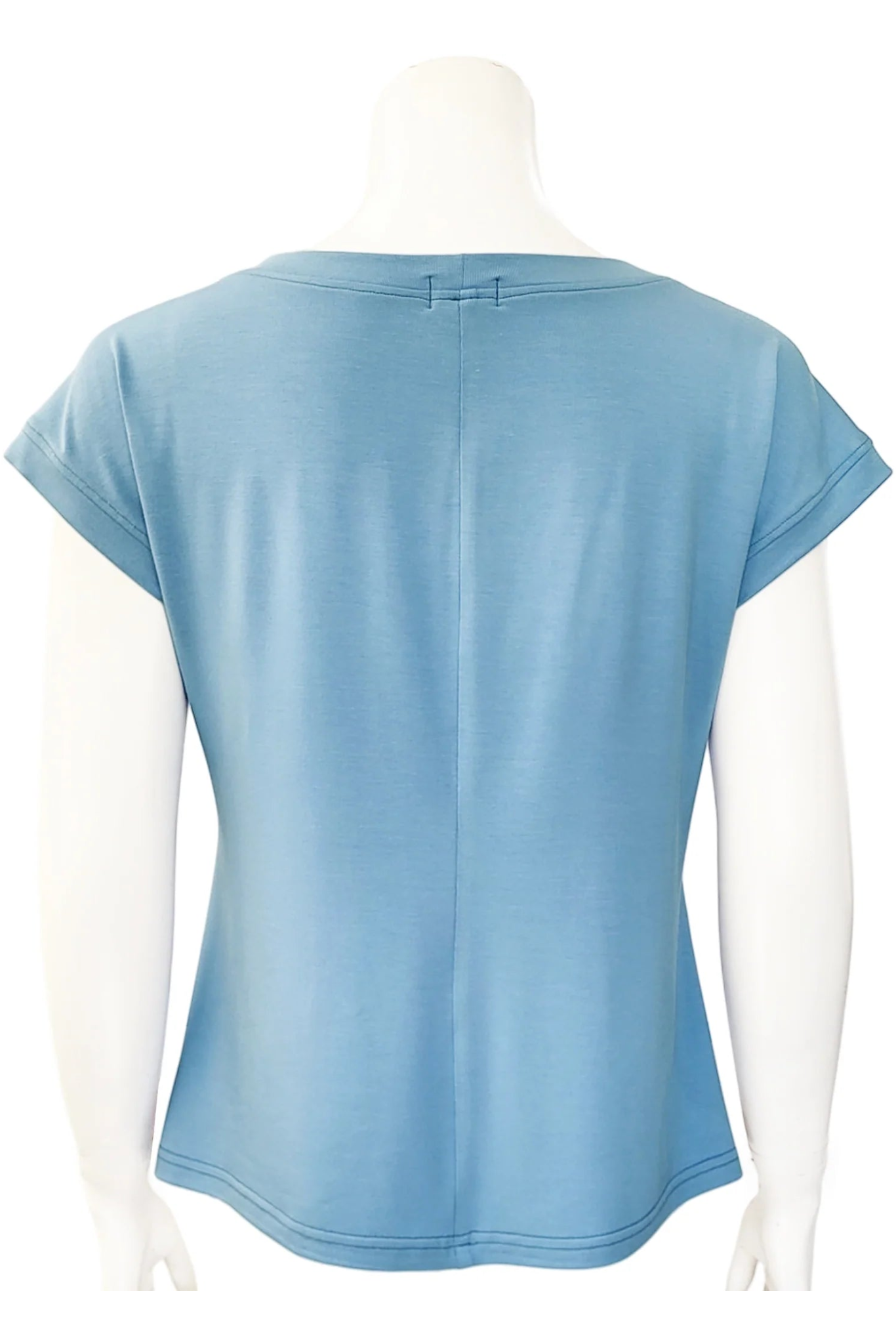Back view of a mannequin wearing the Marina Deep Sea Tee from Mandala in Starfish pattern, against a white background