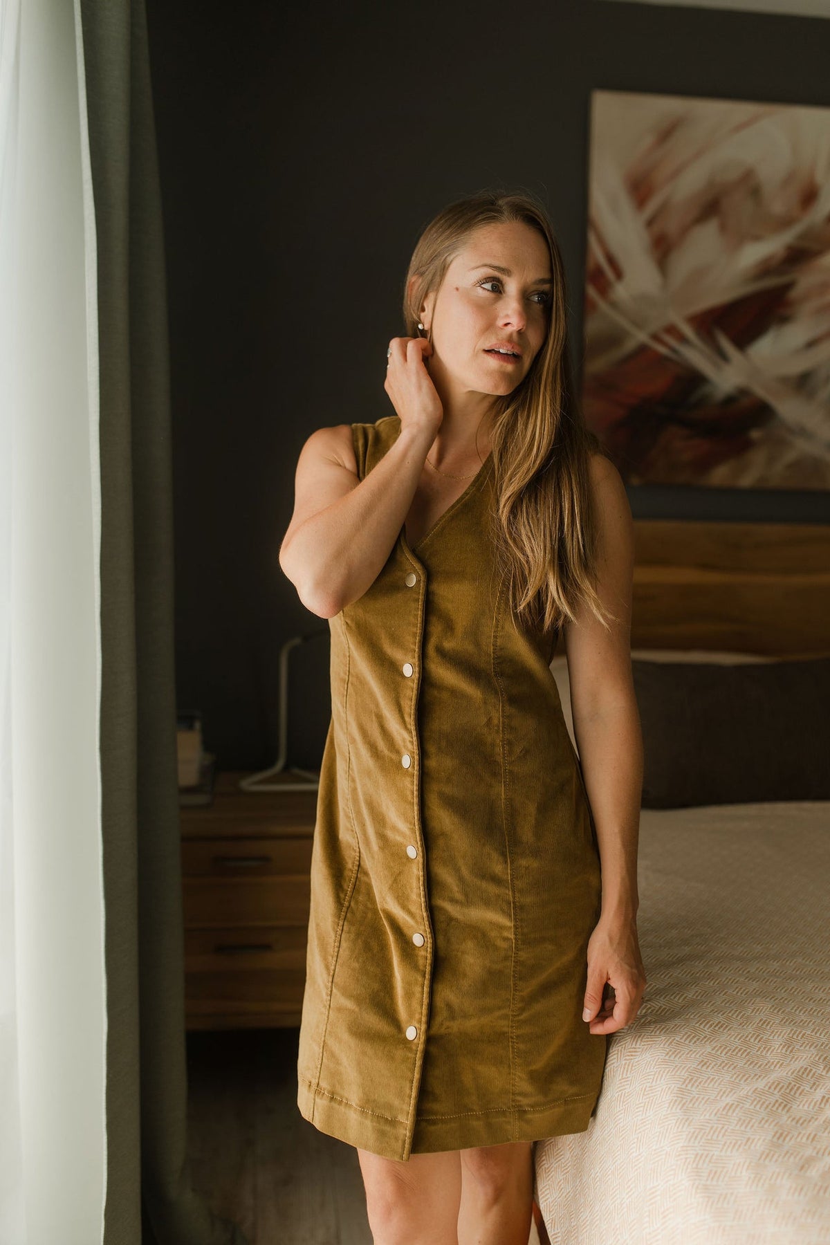 Tailored Corduroy Dress